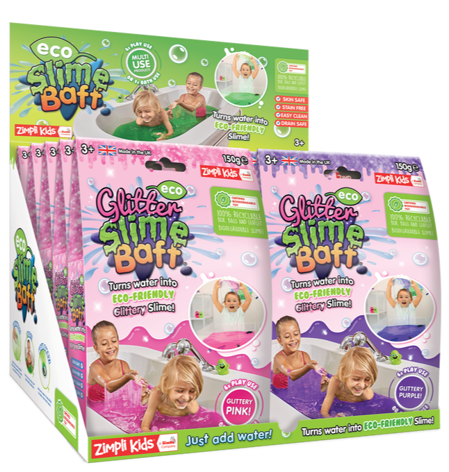 Zimpli Kids Eco Slime Baff Green 1 Bain ou 4 utilisations de Jeu Zi