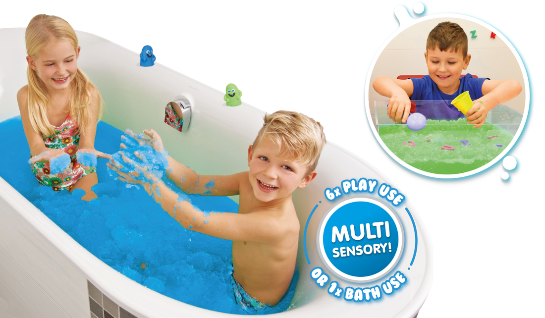 3 x Eco Value Combo Bundle from Zimpli Kids Turns water into thick colourful goo or gooey colourful slime Eco-Friendly Present Gift for Boys and Girls Fully Recyclable Children’s Bath Toy
