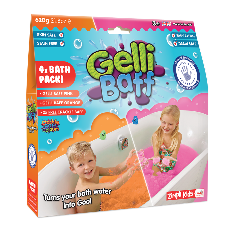 Zimpli Pool Party Play Gelli Bath Crackle Slime Girls Boys Baff Glitter Kids 