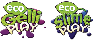 Eco Gelli Play and Slime Play logos