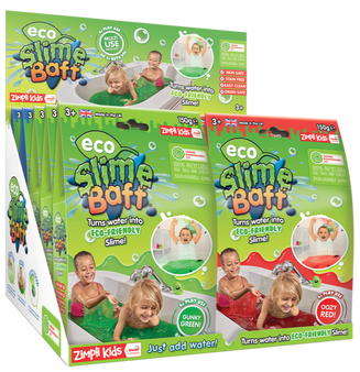 Eco-Friendly Present Gift for Boys and Girls Turns water into thick colourful goo or gooey 3 x Eco Value Combo Bundle from Zimpli Kids Fully Recyclable Children’s Bath Toy colourful slime 