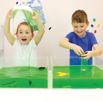 Green Slime sensory play